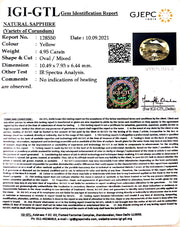 4.95/CT Natural Ceylonese Pukhraj with Govt Lab Certificate-YELSA9U